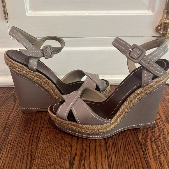 Christian Loubitin Almeria 120 Grey Leather Espadrilles - Picture 7 of 11